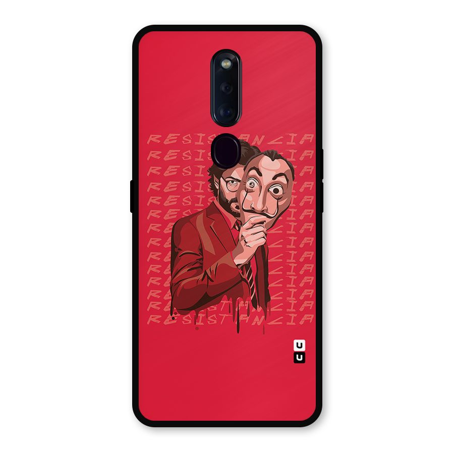 Resistancia Professor Art Metal Back Case for Oppo F11 Pro