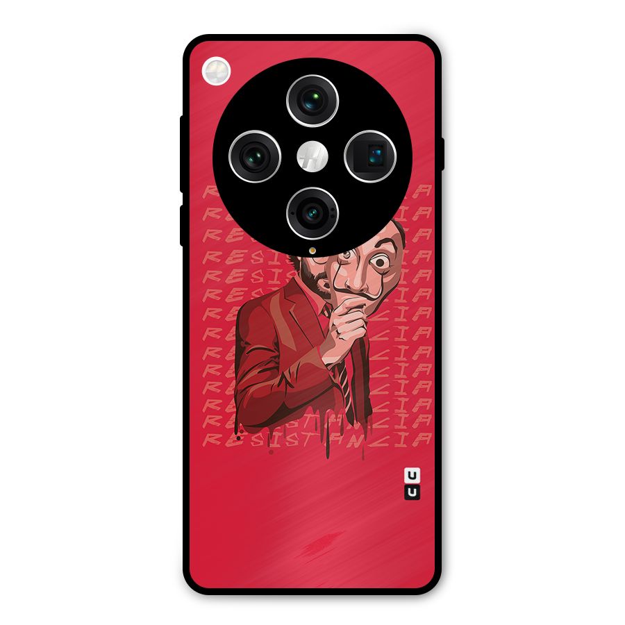 Resistancia Professor Art Metal Back Case for Oppo Find X8 Pro