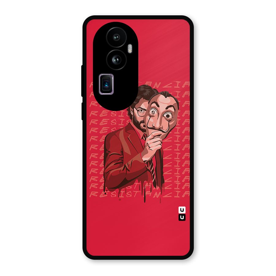 Resistancia Professor Art Metal Back Case for Oppo Reno10 Pro Plus