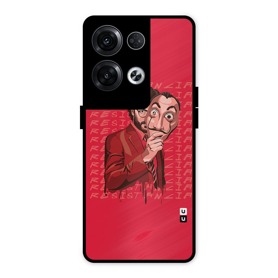 Resistancia Professor Art Metal Back Case for Oppo Reno8 Pro 5G