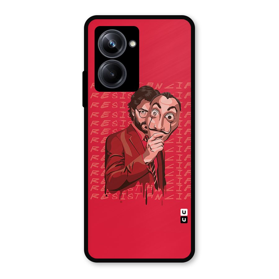 Resistancia Professor Art Metal Back Case for Realme 10 Pro