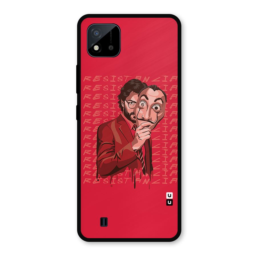 Resistancia Professor Art Metal Back Case for Realme C11 2021