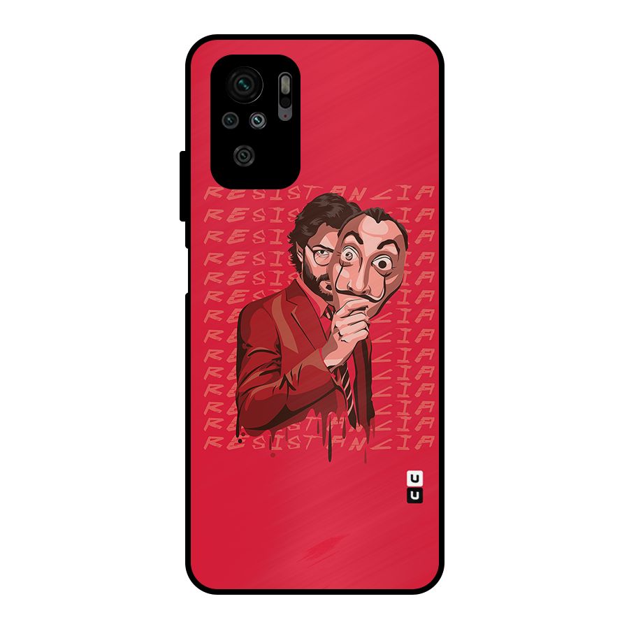 Resistancia Professor Art Metal Back Case for Redmi Note 10S