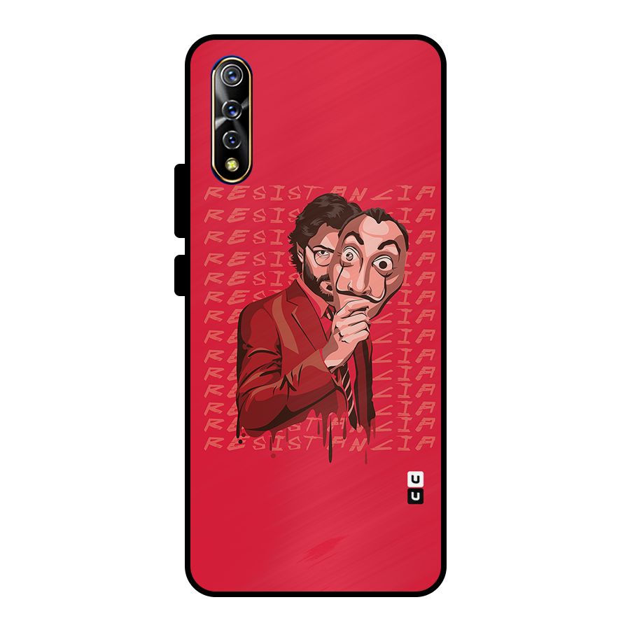 Resistancia Professor Art Metal Back Case for Vivo S1