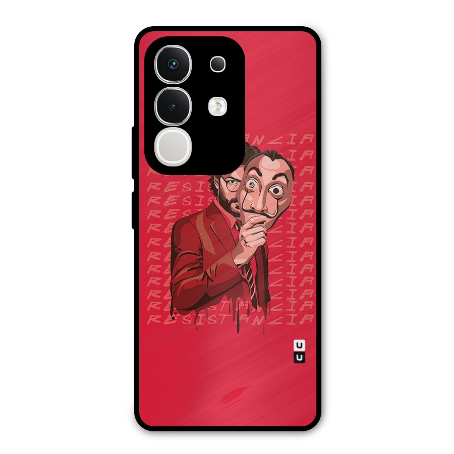 Resistancia Professor Art Metal Back Case for Vivo T4x