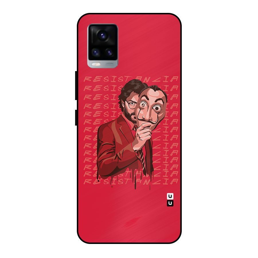 Resistancia Professor Art Metal Back Case for Vivo V20 2021