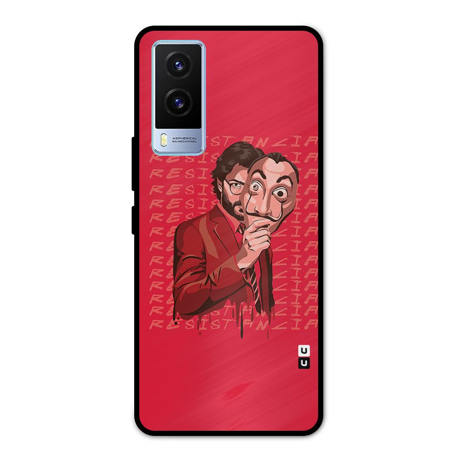 Resistancia Professor Art Metal Back Case for Vivo V21e 5G
