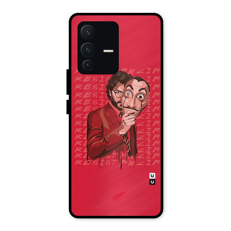 Resistancia Professor Art Metal Back Case for Vivo V23 5G