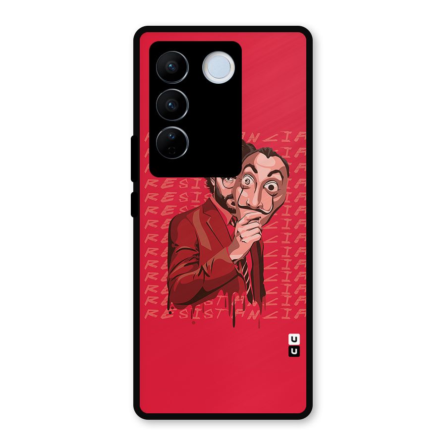 Resistancia Professor Art Metal Back Case for Vivo V27