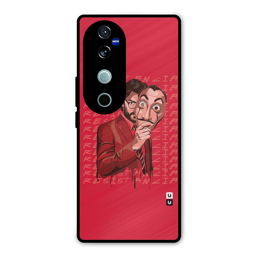 Resistancia Professor Art Metal Back Case for Vivo V40