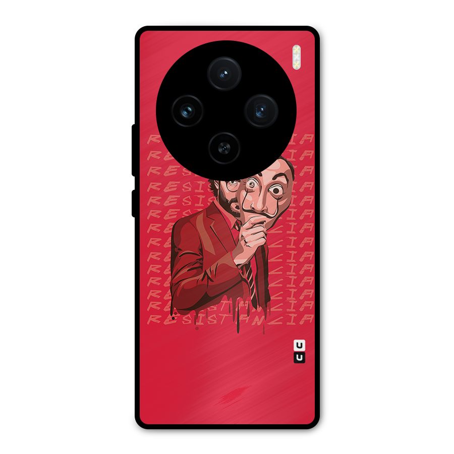 Resistancia Professor Art Metal Back Case for Vivo X100