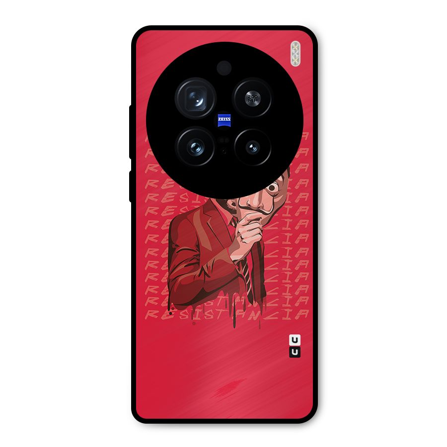 Resistancia Professor Art Metal Back Case for Vivo X200 Pro