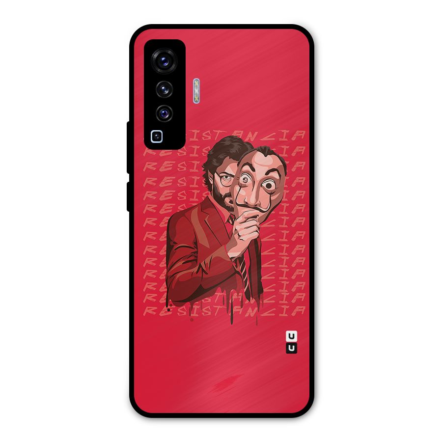 Resistancia Professor Art Metal Back Case for Vivo X50