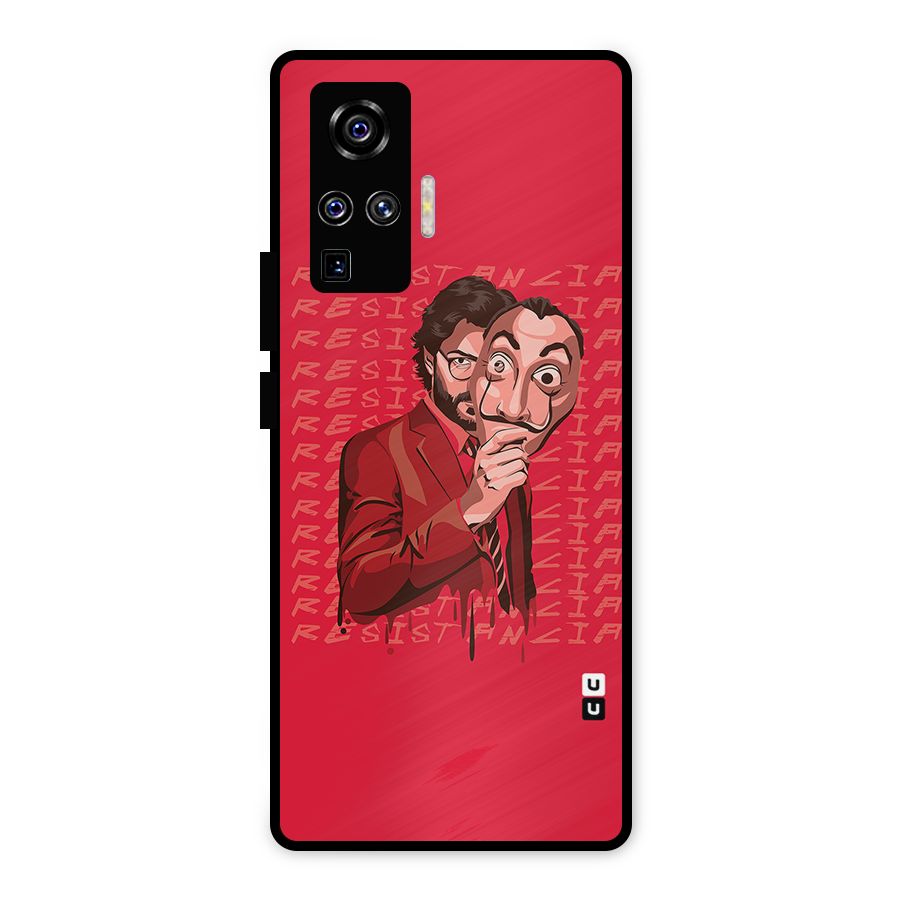 Resistancia Professor Art Metal Back Case for Vivo X50 Pro