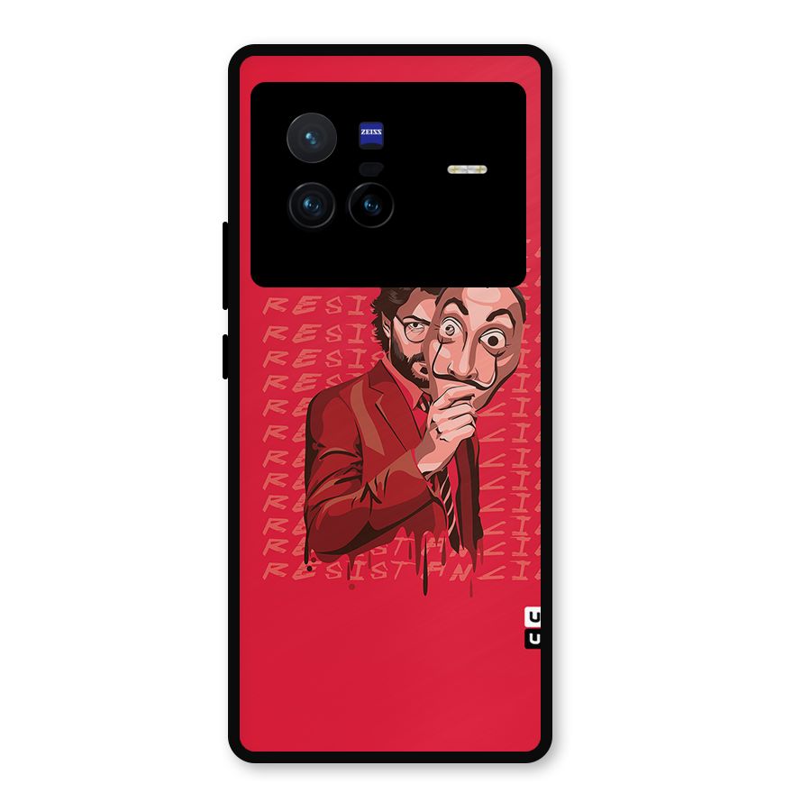 Resistancia Professor Art Metal Back Case for Vivo X80