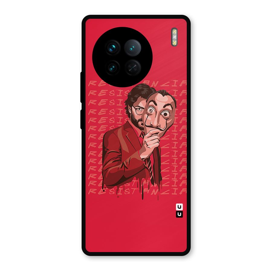 Resistancia Professor Art Metal Back Case for Vivo X90