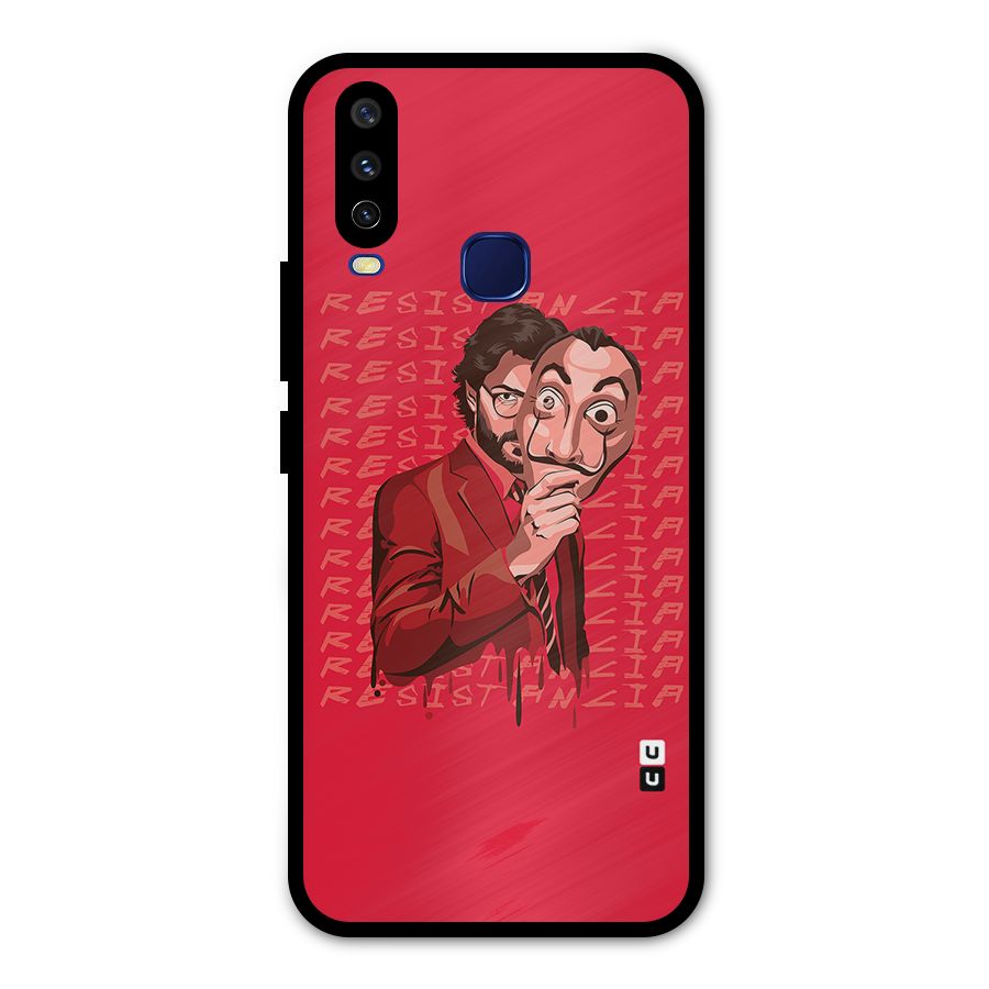 Resistancia Professor Art Metal Back Case for Vivo Y15