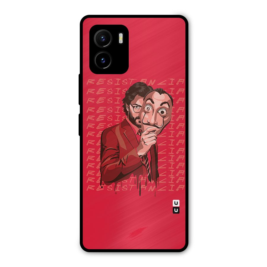 Resistancia Professor Art Metal Back Case for Vivo Y15s