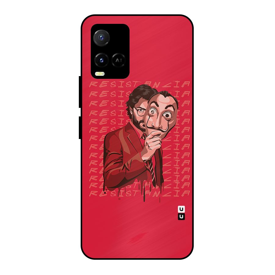 Resistancia Professor Art Metal Back Case for Vivo Y21