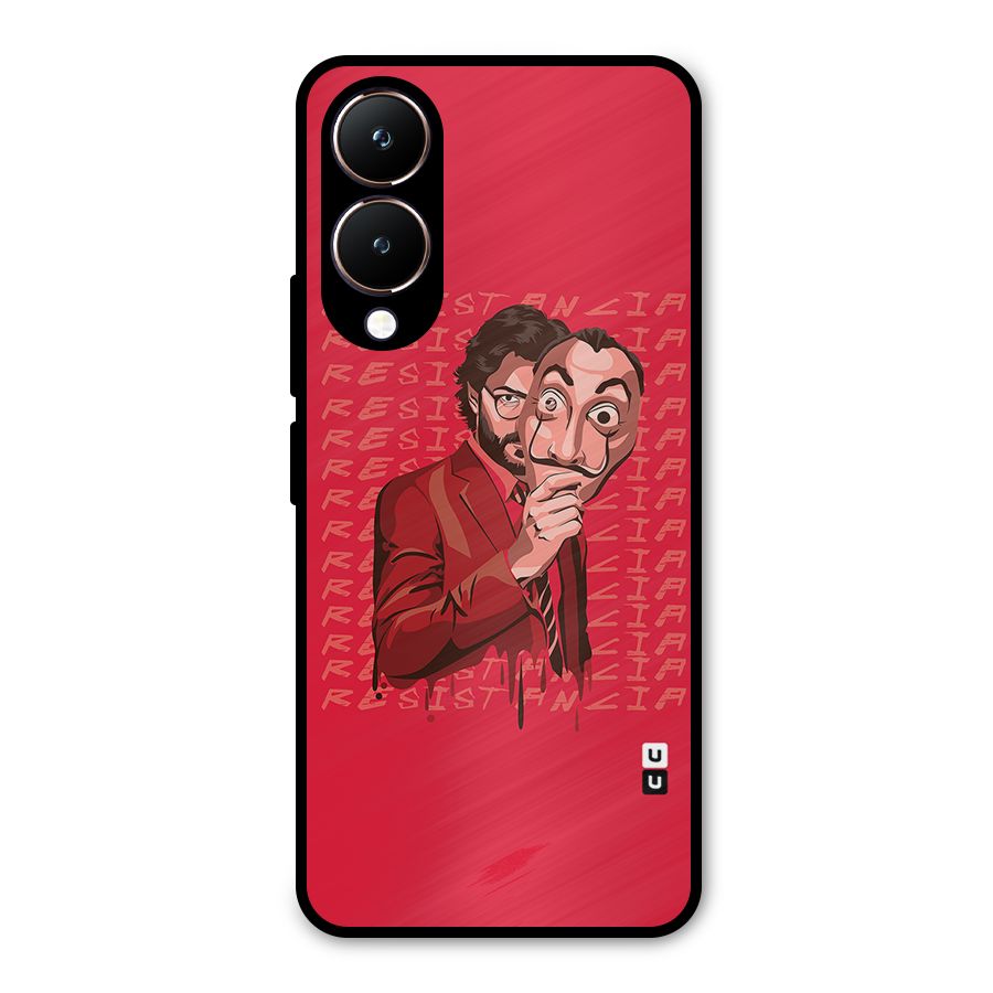 Resistancia Professor Art Metal Back Case for Vivo Y28