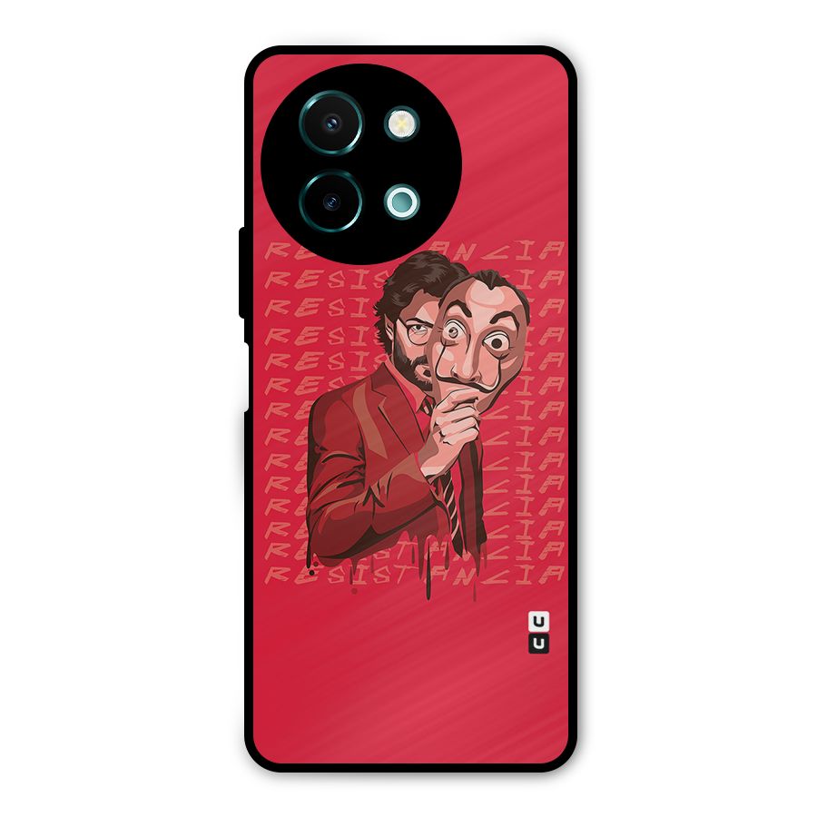 Resistancia Professor Art Metal Back Case for Vivo Y58