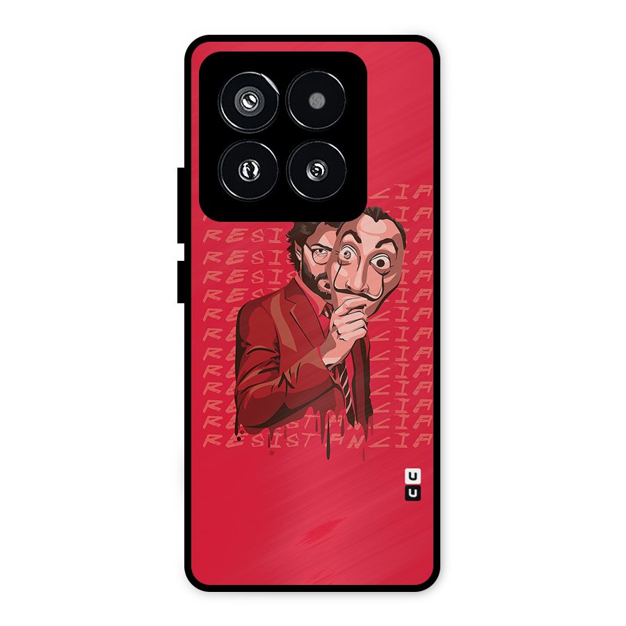 Resistancia Professor Art Metal Back Case for Xiaomi 14 Pro