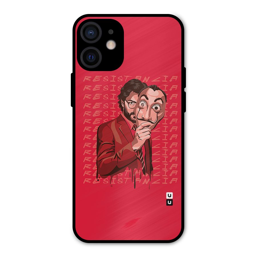 Resistancia Professor Art Metal Back Case for iPhone 12 Mini