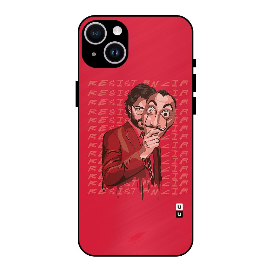 Resistancia Professor Art Metal Back Case for iPhone 14 Plus