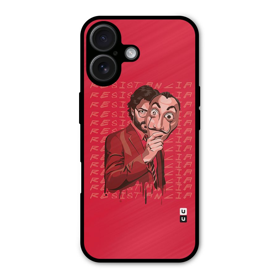Resistancia Professor Art Metal Back Case for iPhone 16