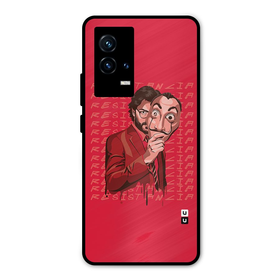 Resistancia Professor Art Metal Back Case for iQOO 9 5G