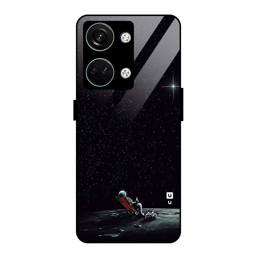 Resting Spaceman Face Glass Back Case for Oneplus Nord 3