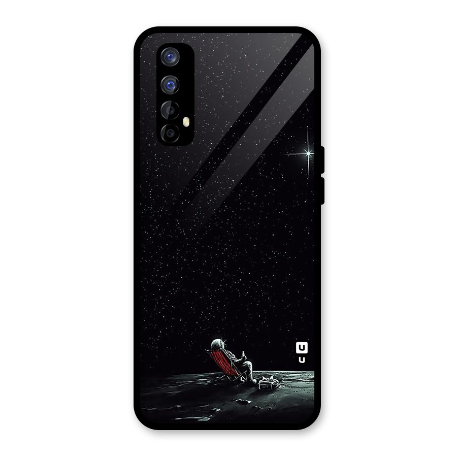 Resting Spaceman Face Glass Back Case for Realme Narzo 20 Pro