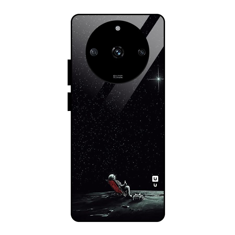 Resting Spaceman Face Glass Back Case for Realme Narzo 60 5G