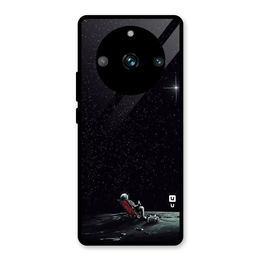 Resting Spaceman Face Glass Back Case for Realme Narzo 60 Pro