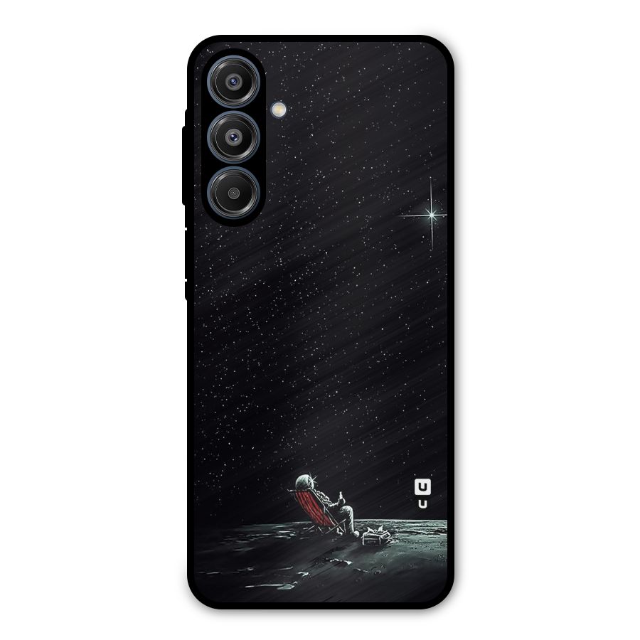 Resting Spaceman Face Metal Back Case for Galaxy A16 5G