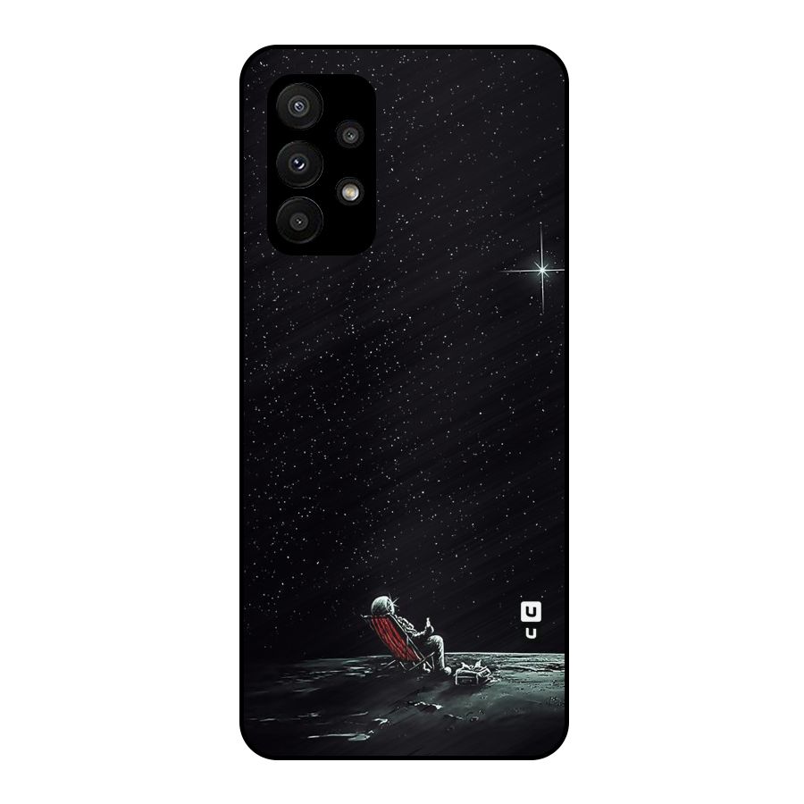 Resting Spaceman Face Metal Back Case for Galaxy A23