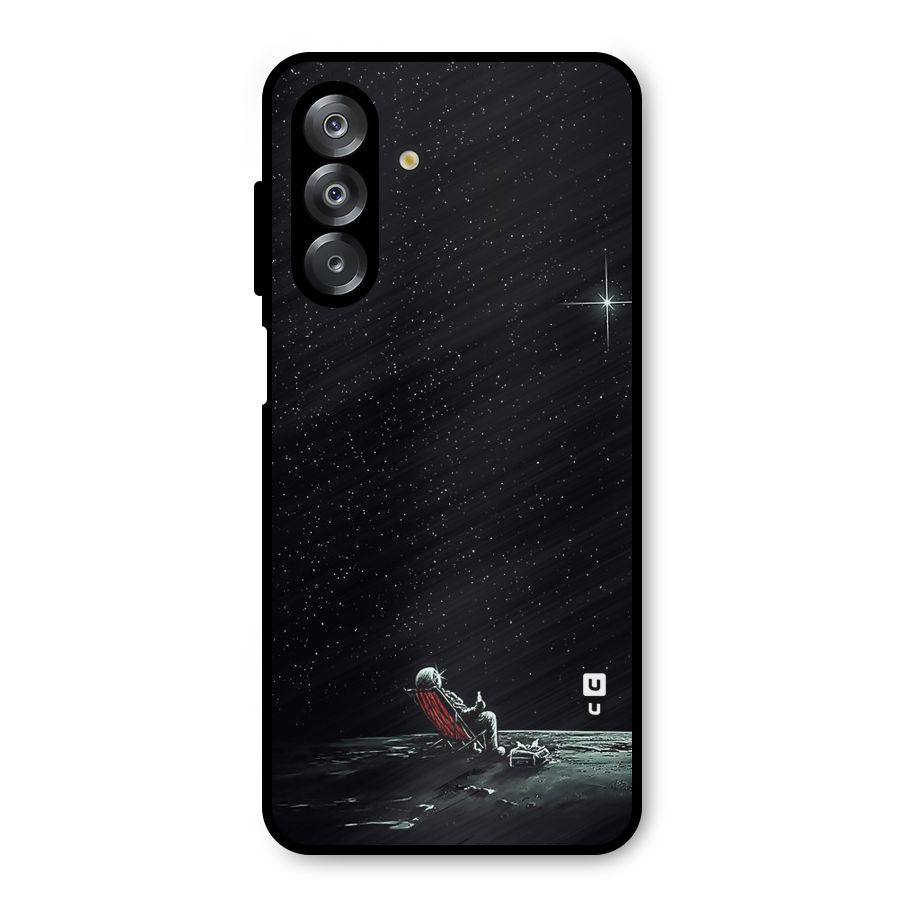 Resting Spaceman Face Metal Back Case for Galaxy A26