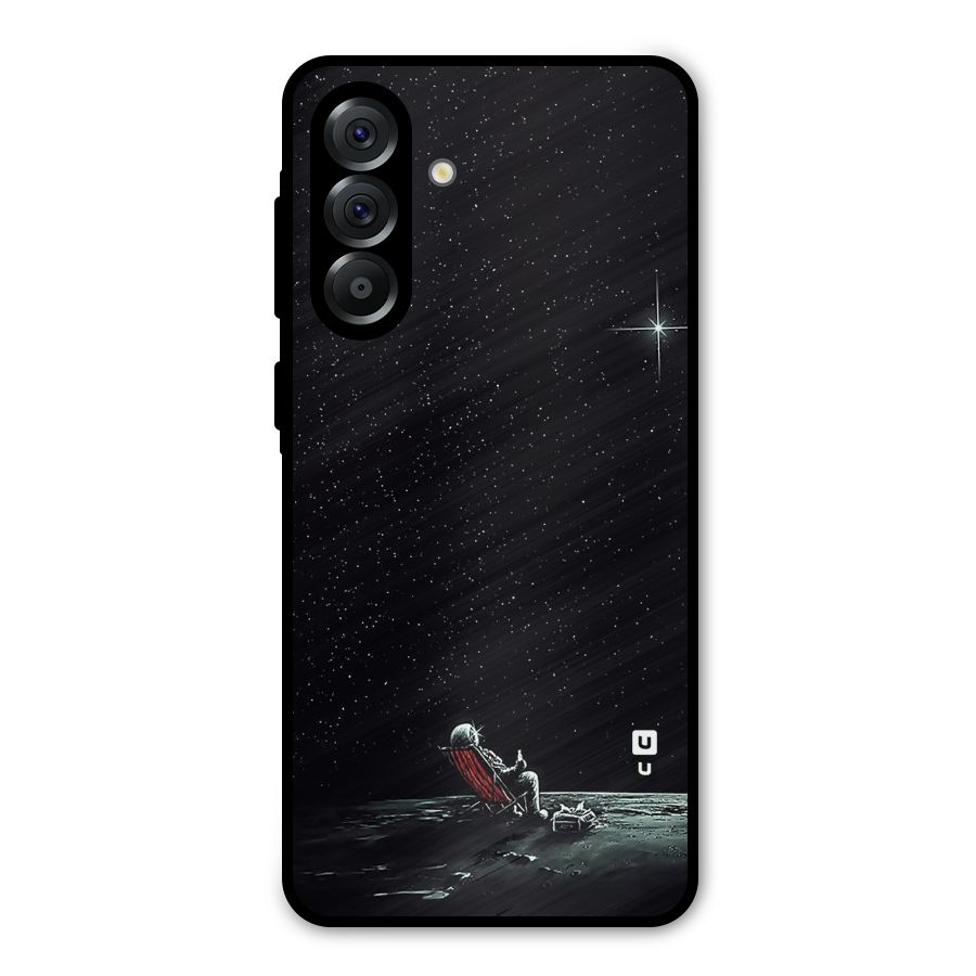 Resting Spaceman Face Metal Back Case for Galaxy A56