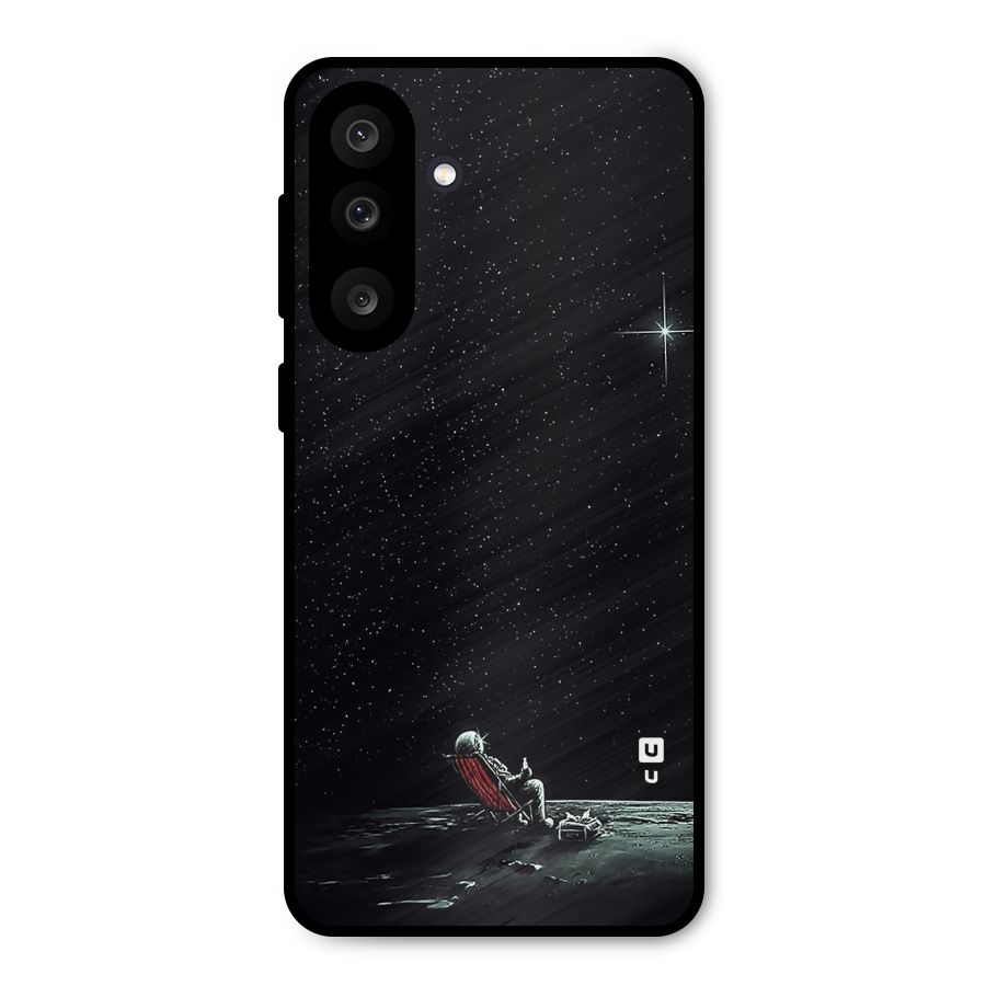 Resting Spaceman Face Metal Back Case for Galaxy F56