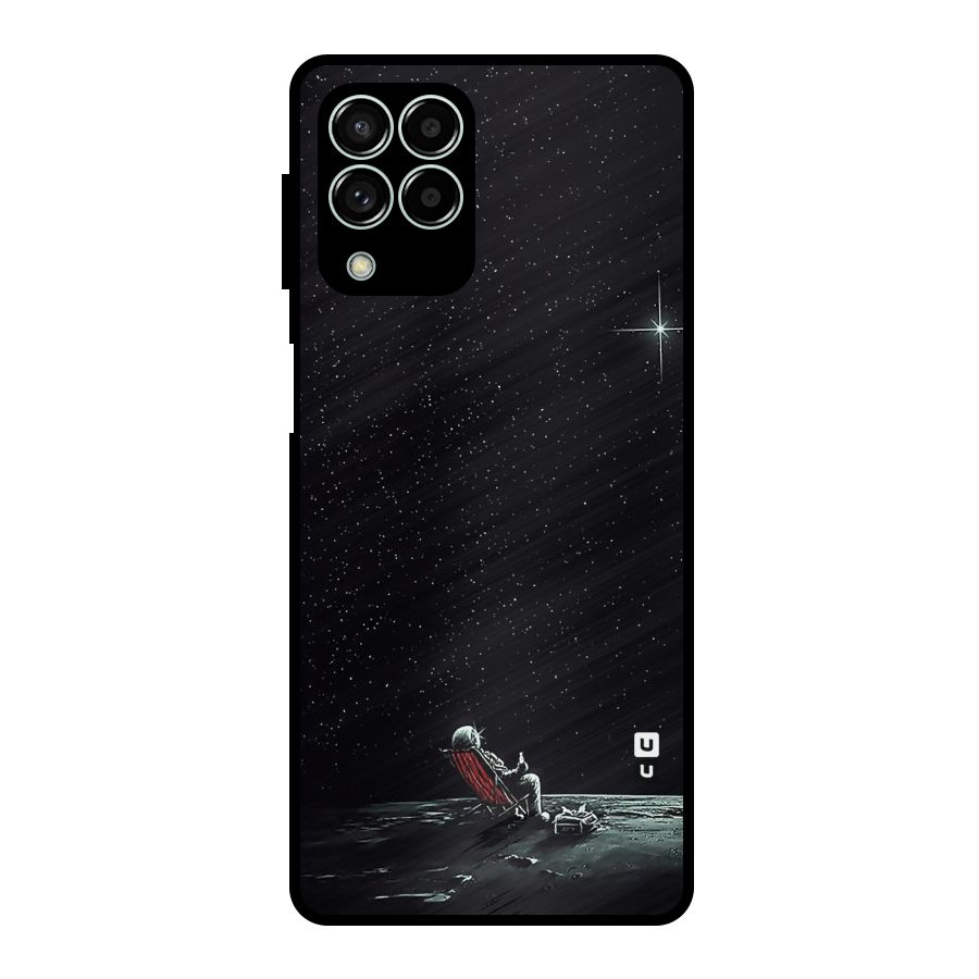 Resting Spaceman Face Metal Back Case for Galaxy M33