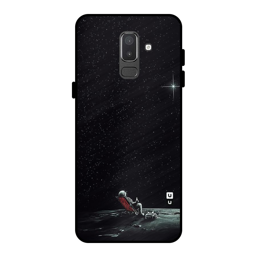 Resting Spaceman Face Metal Back Case for Galaxy On8 (2018)