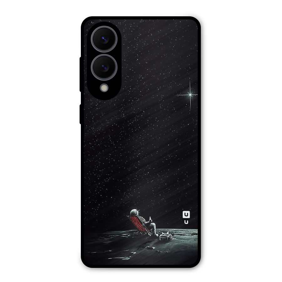 Resting Spaceman Face Metal Back Case for Galaxy S25 Edge