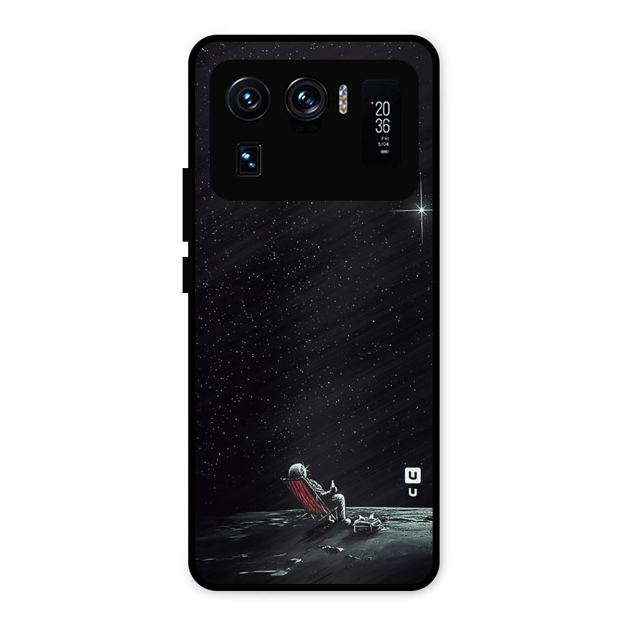 Resting Spaceman Face Metal Back Case for Mi 11 Ultra