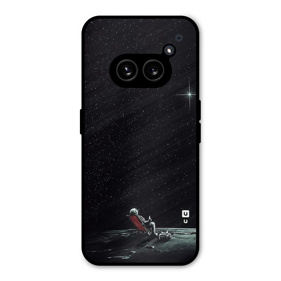 Resting Spaceman Face Metal Back Case for Nothing Phone 2a Plus