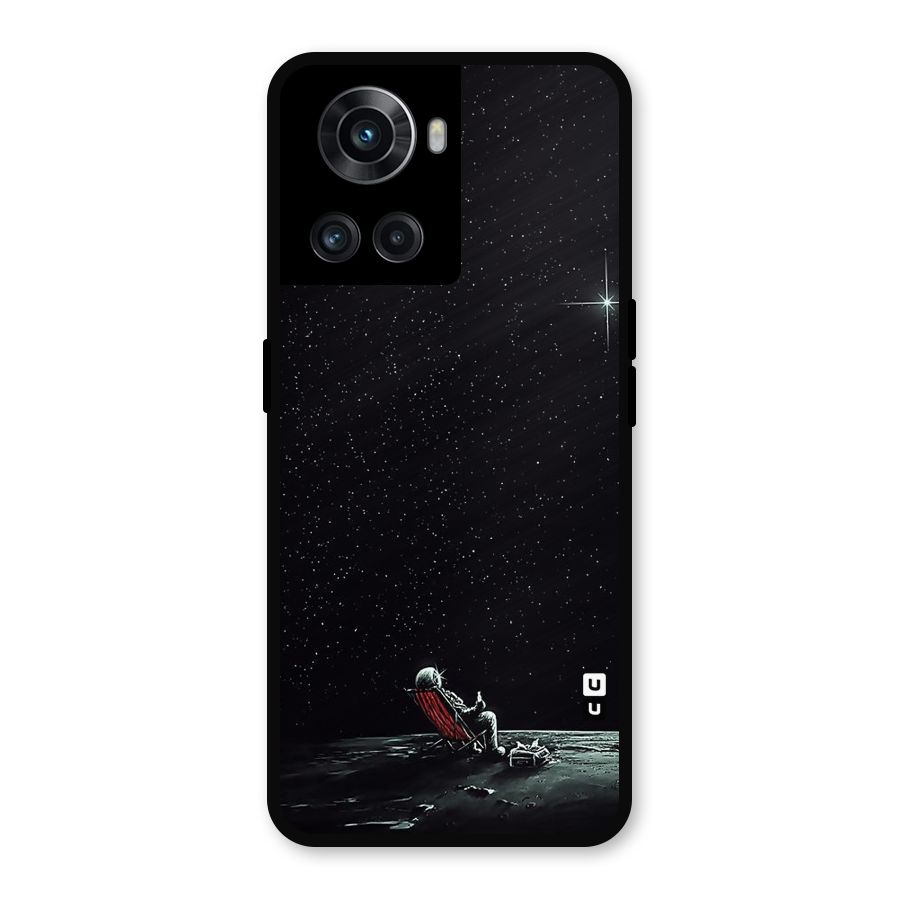 Resting Spaceman Face Metal Back Case for OnePlus 10R
