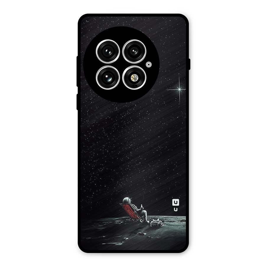 Resting Spaceman Face Metal Back Case for OnePlus 13