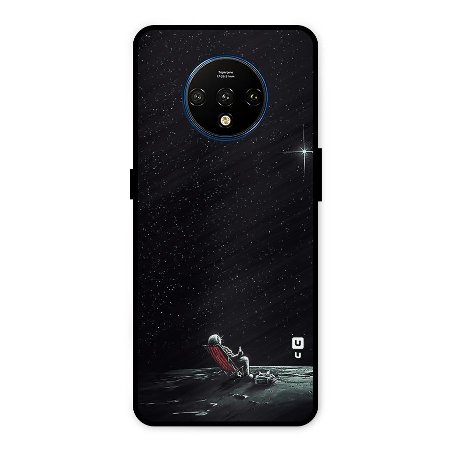 Resting Spaceman Face Metal Back Case for OnePlus 7T