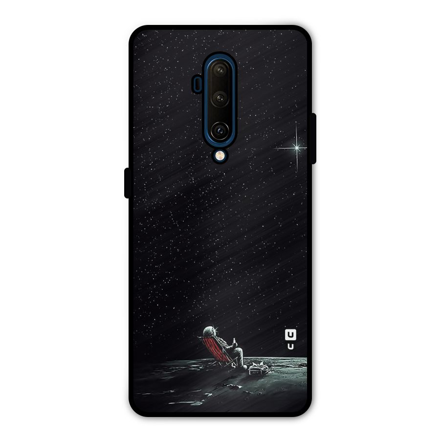 Resting Spaceman Face Metal Back Case for OnePlus 7T Pro