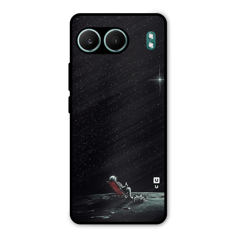 Resting Spaceman Face Metal Back Case for OnePlus Nord 4