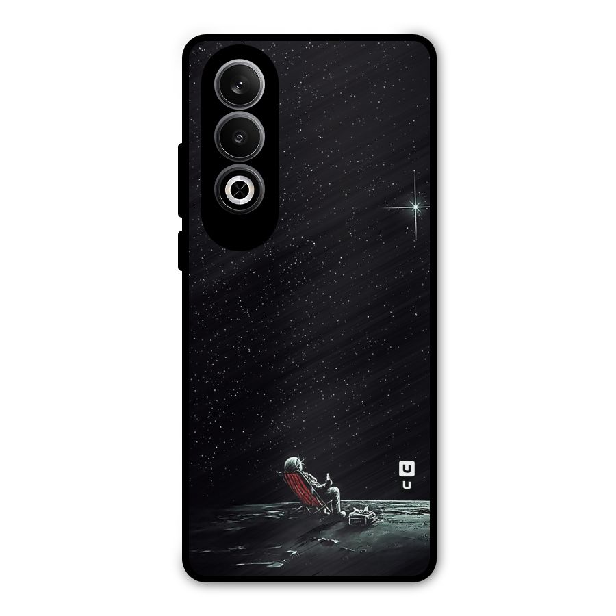 Resting Spaceman Face Metal Back Case for OnePlus Nord CE4